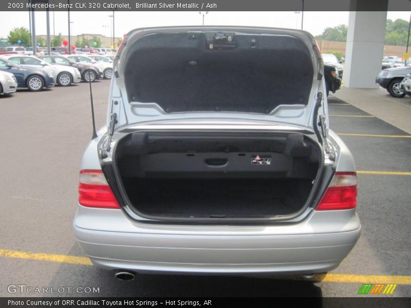 Brilliant Silver Metallic / Ash 2003 Mercedes-Benz CLK 320 Cabriolet