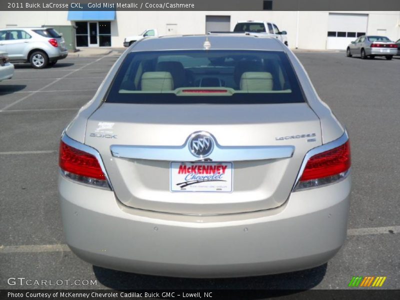 Gold Mist Metallic / Cocoa/Cashmere 2011 Buick LaCrosse CXL