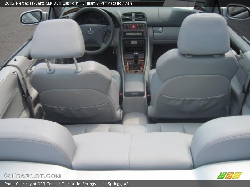Brilliant Silver Metallic / Ash 2003 Mercedes-Benz CLK 320 Cabriolet