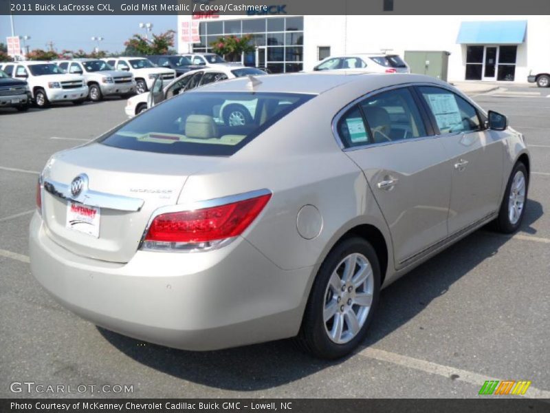 Gold Mist Metallic / Cocoa/Cashmere 2011 Buick LaCrosse CXL