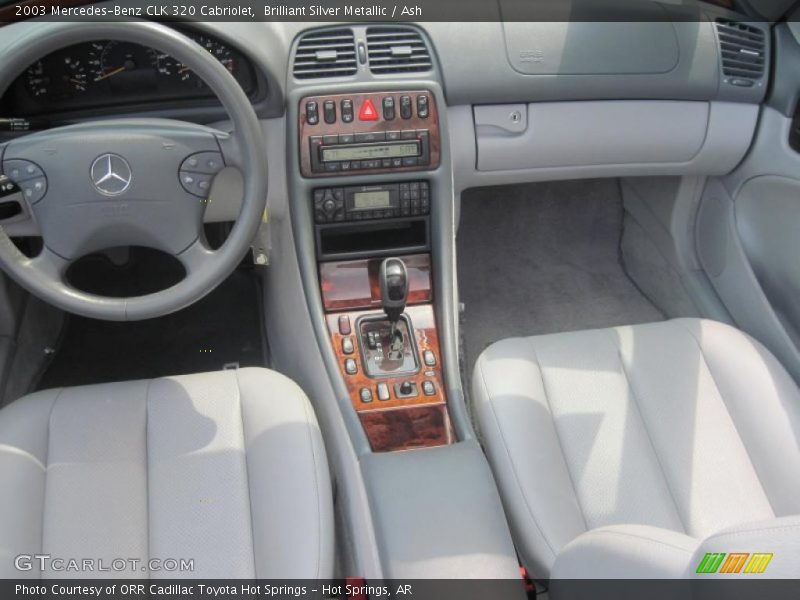Brilliant Silver Metallic / Ash 2003 Mercedes-Benz CLK 320 Cabriolet