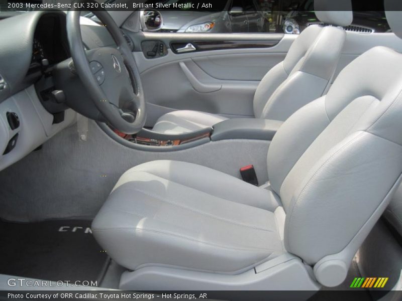 Brilliant Silver Metallic / Ash 2003 Mercedes-Benz CLK 320 Cabriolet