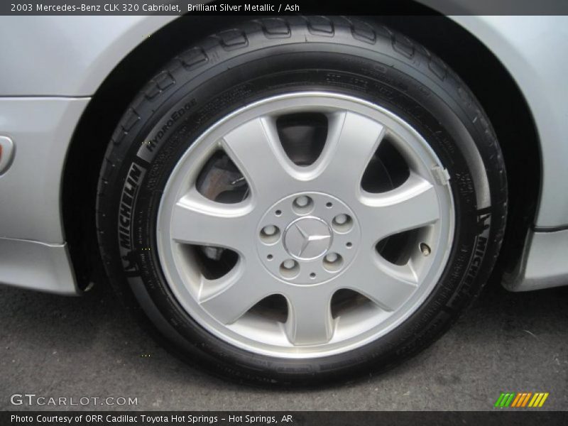 Brilliant Silver Metallic / Ash 2003 Mercedes-Benz CLK 320 Cabriolet