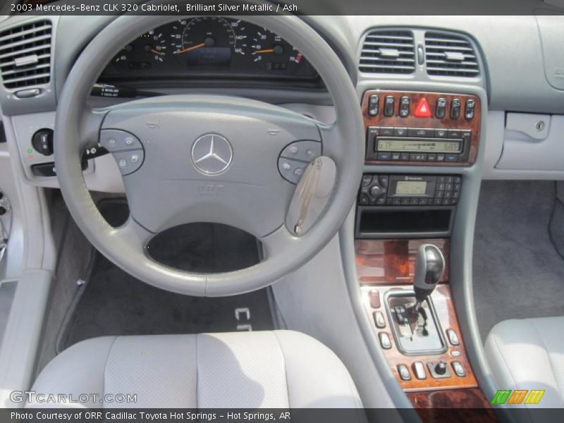 Brilliant Silver Metallic / Ash 2003 Mercedes-Benz CLK 320 Cabriolet