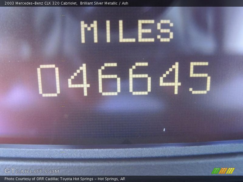 Brilliant Silver Metallic / Ash 2003 Mercedes-Benz CLK 320 Cabriolet