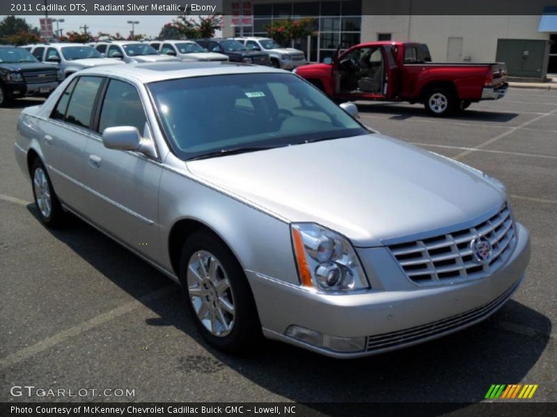 Radiant Silver Metallic / Ebony 2011 Cadillac DTS