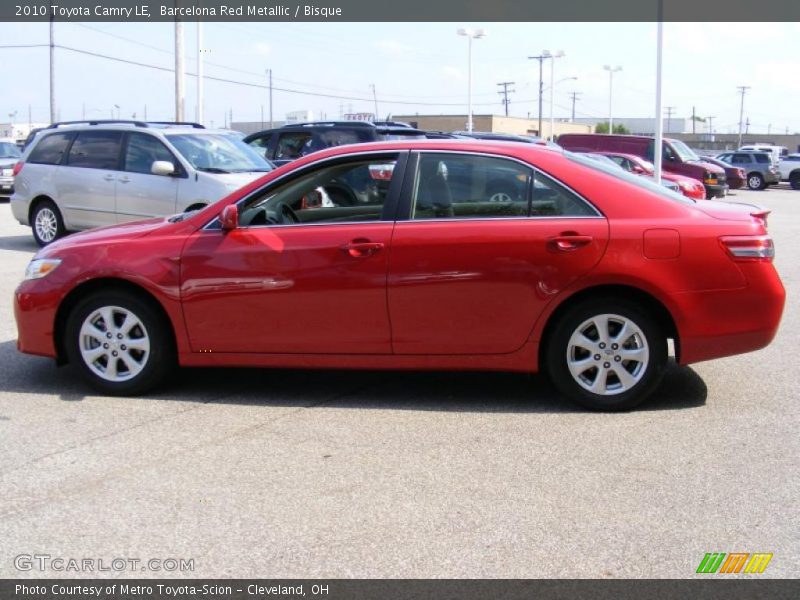 Barcelona Red Metallic / Bisque 2010 Toyota Camry LE