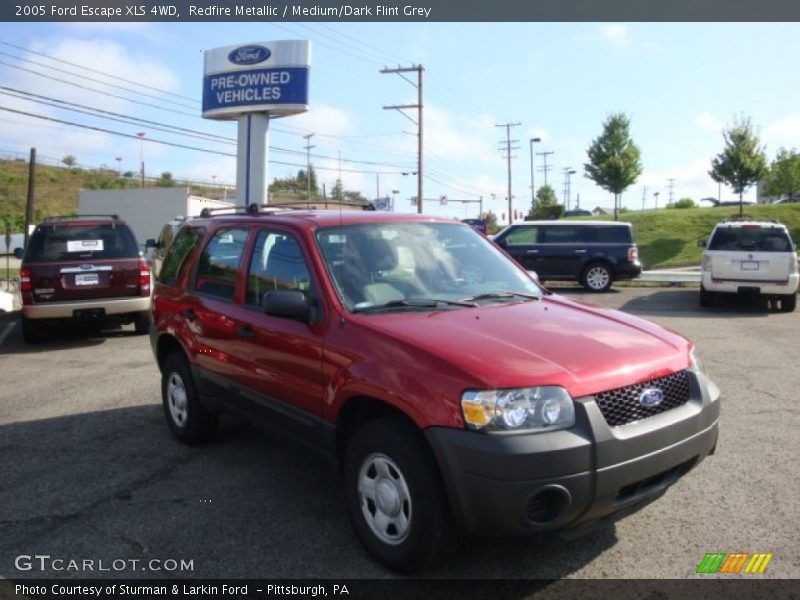 Redfire Metallic / Medium/Dark Flint Grey 2005 Ford Escape XLS 4WD