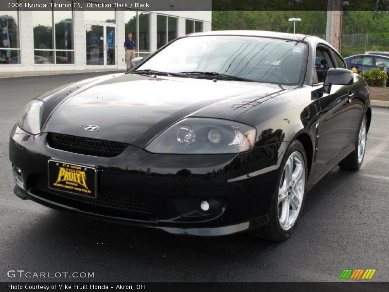 Obsidian Black / Black 2006 Hyundai Tiburon GS