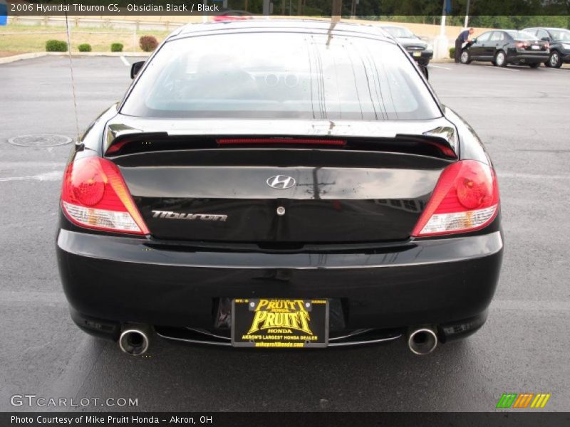 Obsidian Black / Black 2006 Hyundai Tiburon GS