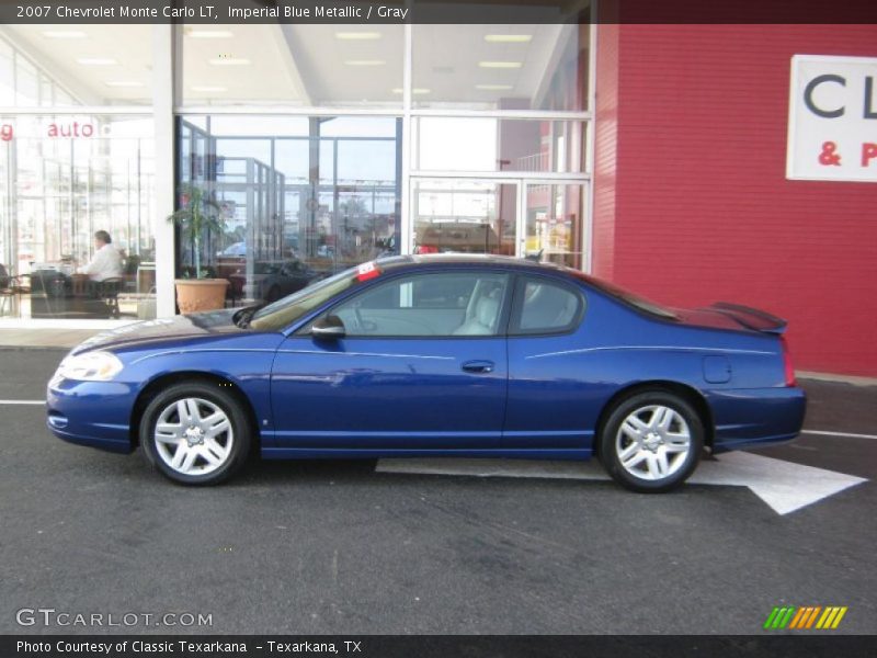 Imperial Blue Metallic / Gray 2007 Chevrolet Monte Carlo LT