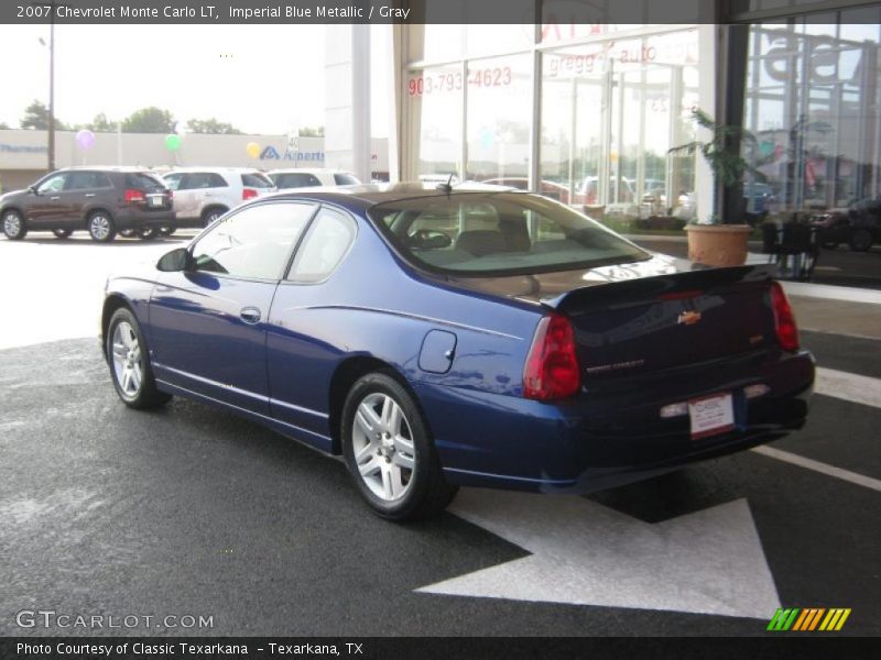 Imperial Blue Metallic / Gray 2007 Chevrolet Monte Carlo LT