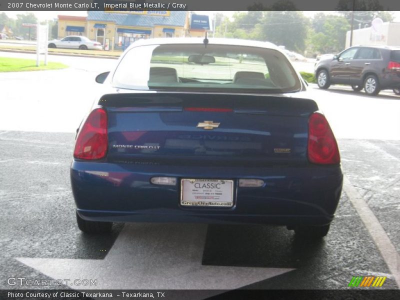Imperial Blue Metallic / Gray 2007 Chevrolet Monte Carlo LT