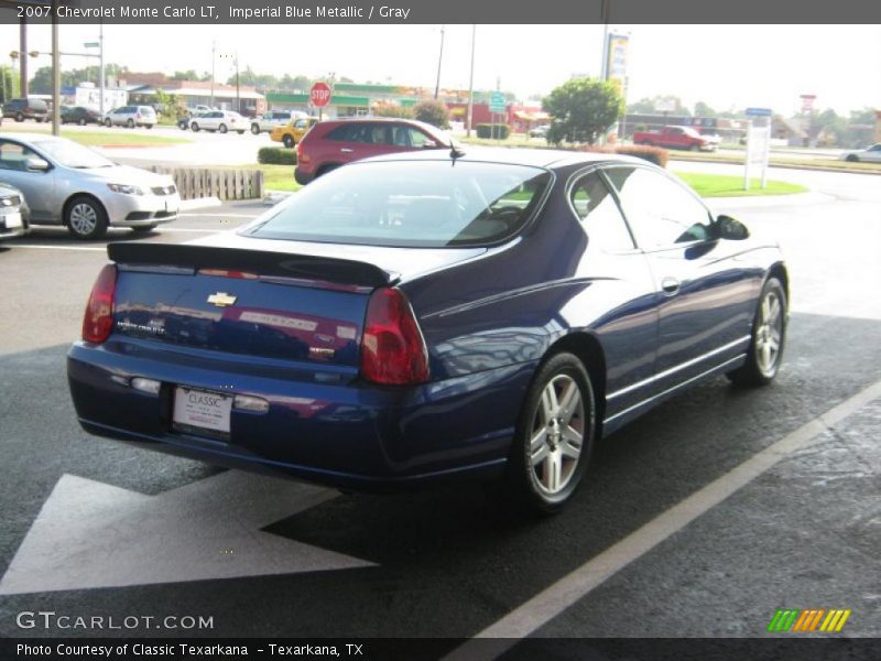 Imperial Blue Metallic / Gray 2007 Chevrolet Monte Carlo LT