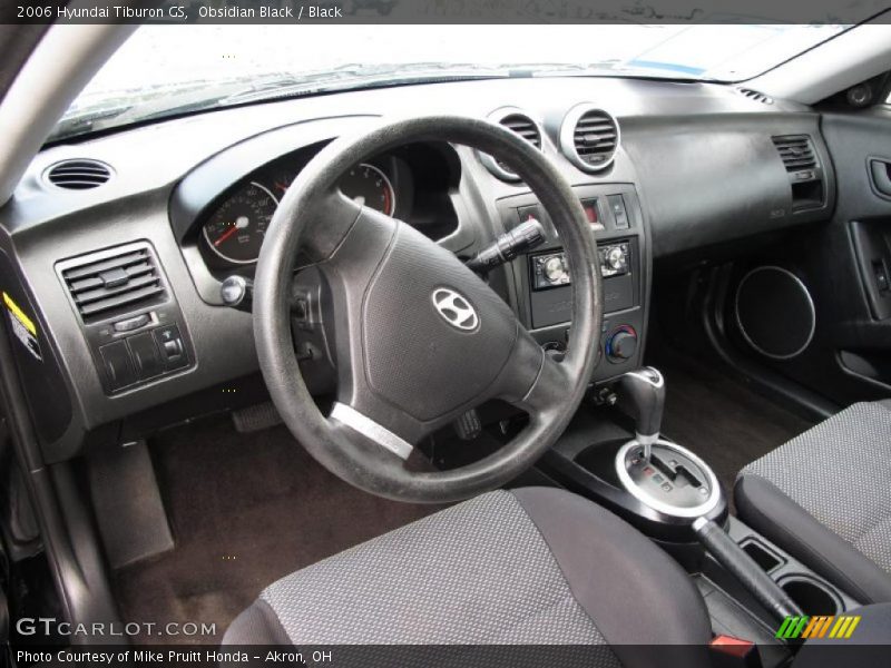 Obsidian Black / Black 2006 Hyundai Tiburon GS