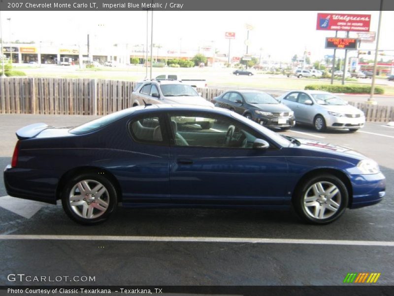 Imperial Blue Metallic / Gray 2007 Chevrolet Monte Carlo LT