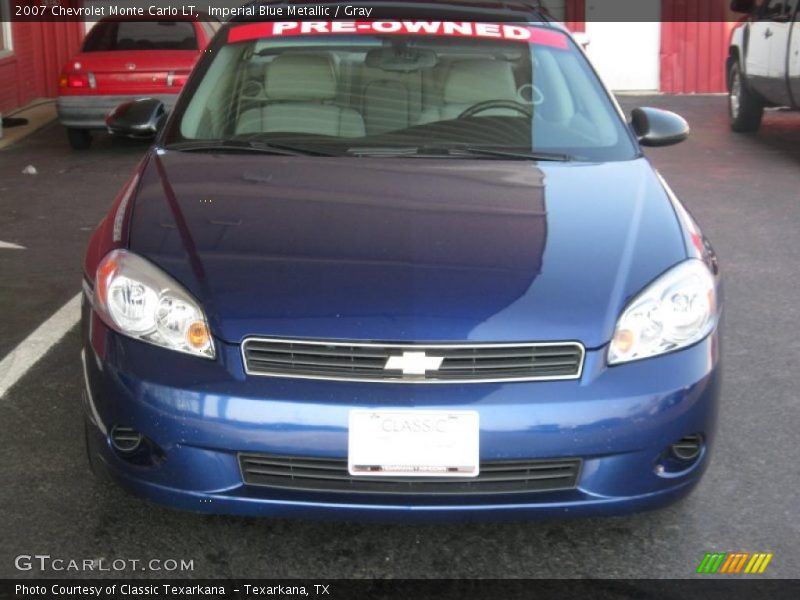 Imperial Blue Metallic / Gray 2007 Chevrolet Monte Carlo LT