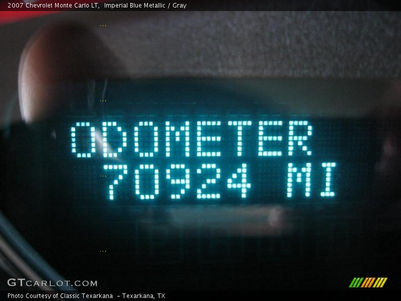 Imperial Blue Metallic / Gray 2007 Chevrolet Monte Carlo LT
