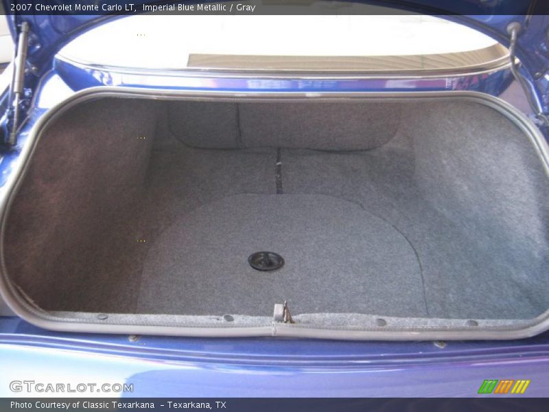 Imperial Blue Metallic / Gray 2007 Chevrolet Monte Carlo LT