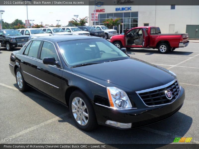 Black Raven / Shale/Cocoa Accents 2011 Cadillac DTS
