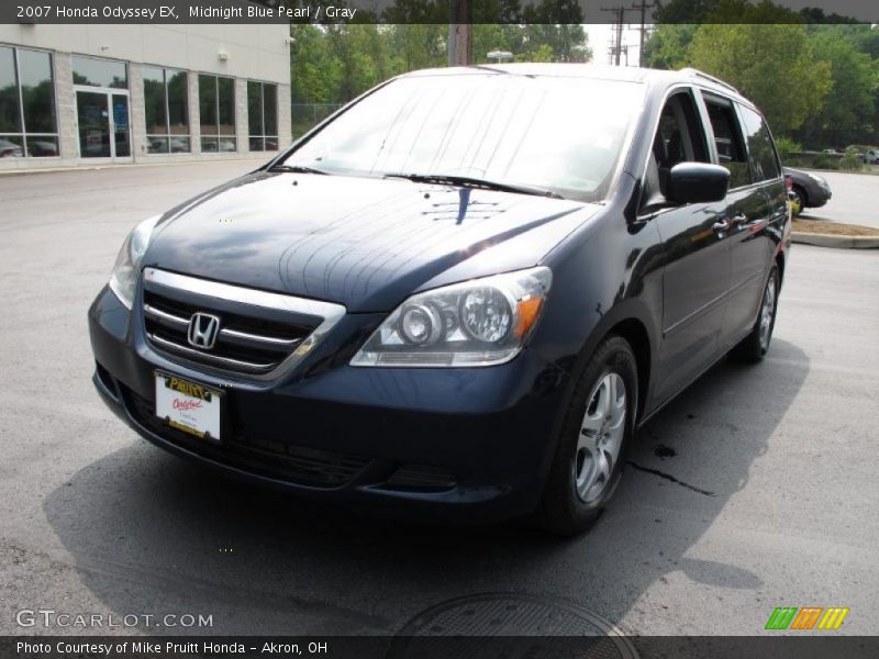 Midnight Blue Pearl / Gray 2007 Honda Odyssey EX