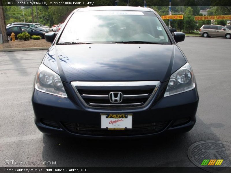 Midnight Blue Pearl / Gray 2007 Honda Odyssey EX