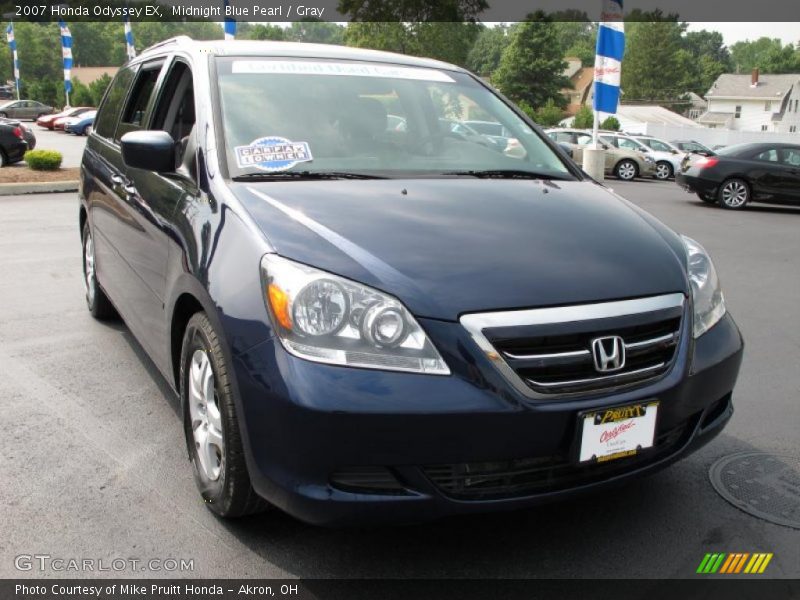 Midnight Blue Pearl / Gray 2007 Honda Odyssey EX
