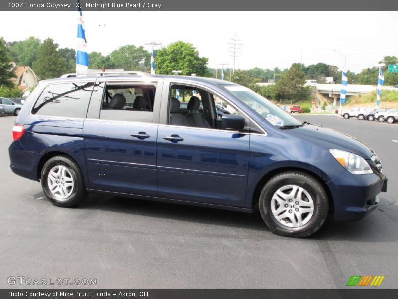 Midnight Blue Pearl / Gray 2007 Honda Odyssey EX