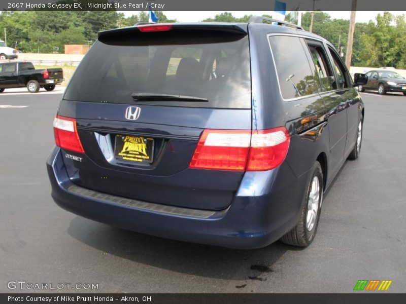 Midnight Blue Pearl / Gray 2007 Honda Odyssey EX