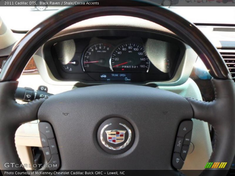 Black Raven / Shale/Cocoa Accents 2011 Cadillac DTS