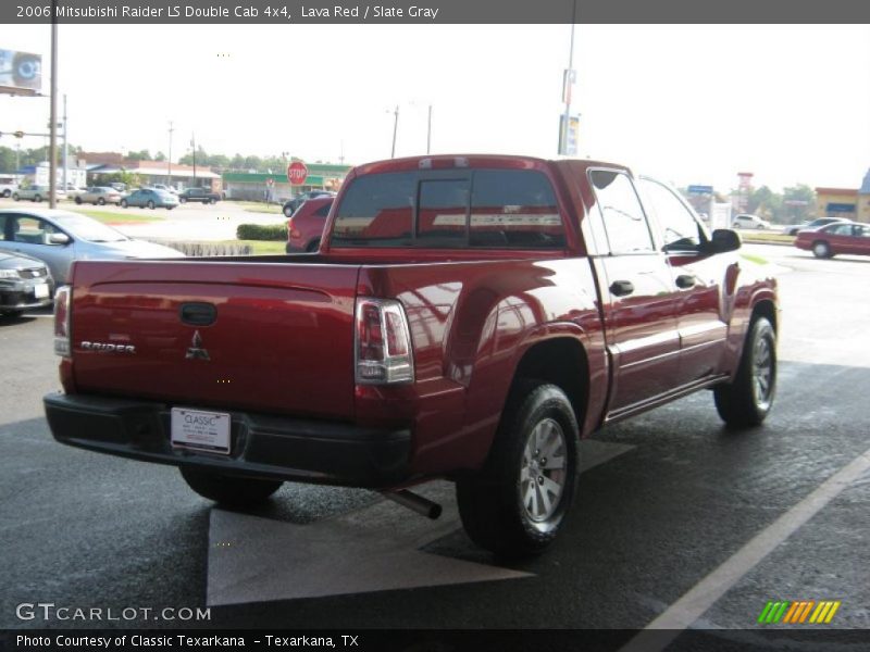 Lava Red / Slate Gray 2006 Mitsubishi Raider LS Double Cab 4x4