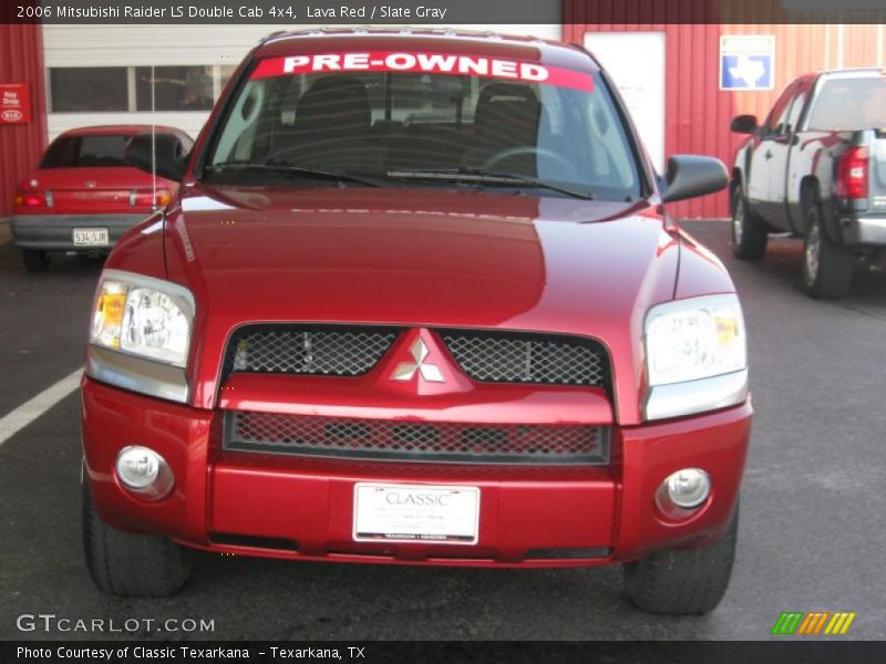 Lava Red / Slate Gray 2006 Mitsubishi Raider LS Double Cab 4x4