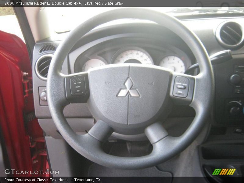 Lava Red / Slate Gray 2006 Mitsubishi Raider LS Double Cab 4x4