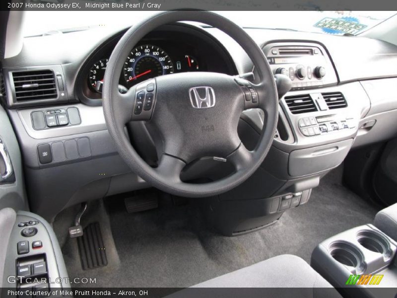 Midnight Blue Pearl / Gray 2007 Honda Odyssey EX
