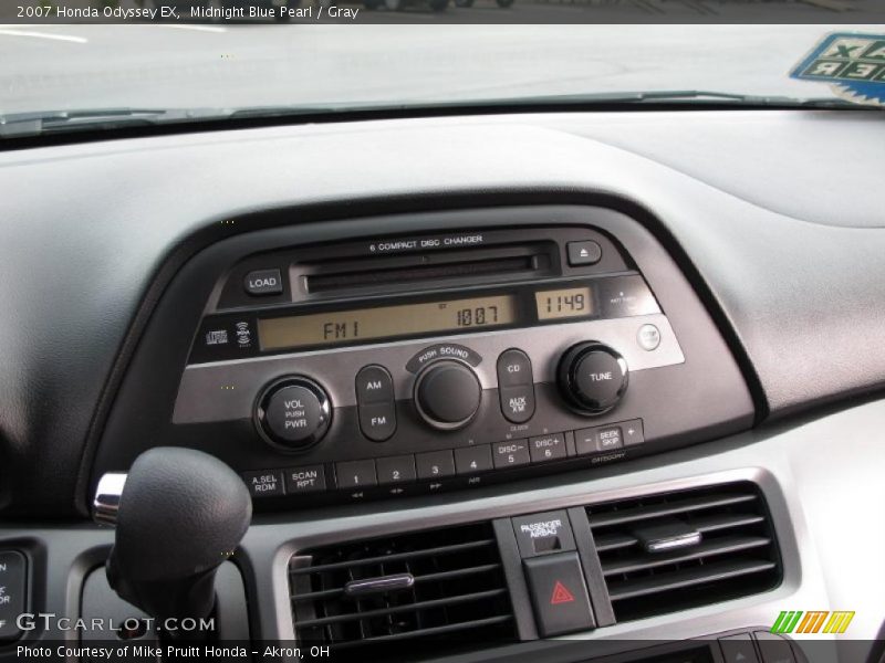Midnight Blue Pearl / Gray 2007 Honda Odyssey EX