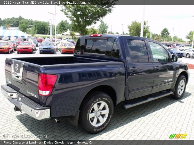 Navy Blue Metallic / Almond 2010 Nissan Titan SE Crew Cab