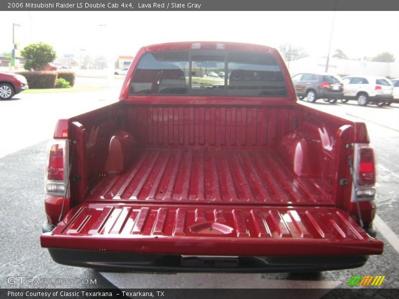Lava Red / Slate Gray 2006 Mitsubishi Raider LS Double Cab 4x4