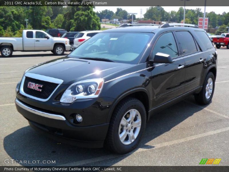 Carbon Black Metallic / Light Titanium 2011 GMC Acadia SLE