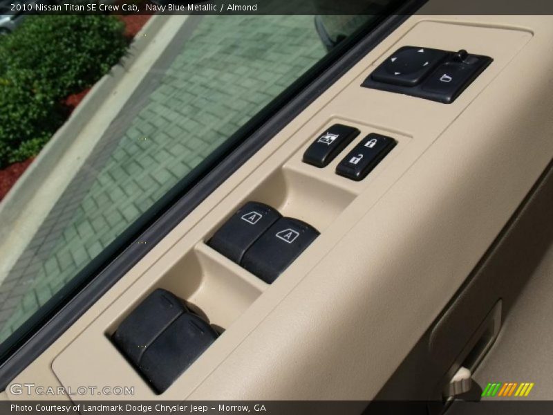 Navy Blue Metallic / Almond 2010 Nissan Titan SE Crew Cab