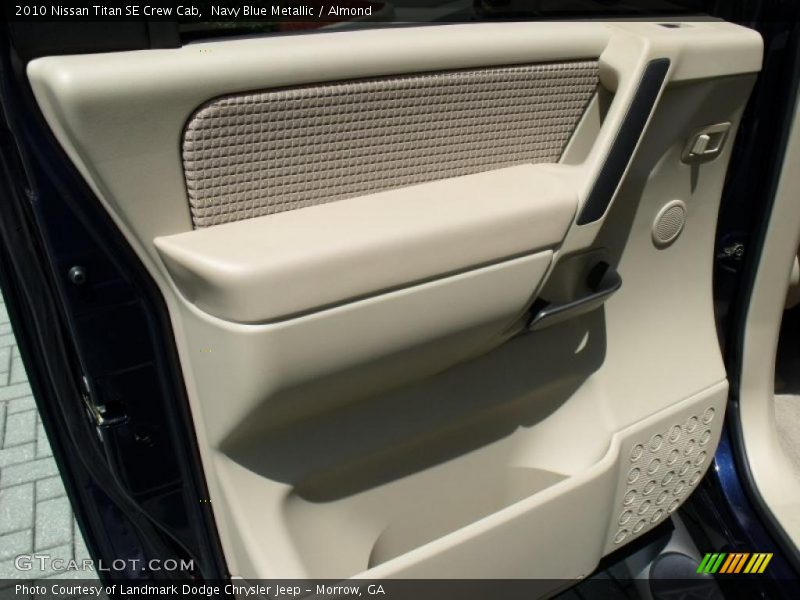Navy Blue Metallic / Almond 2010 Nissan Titan SE Crew Cab