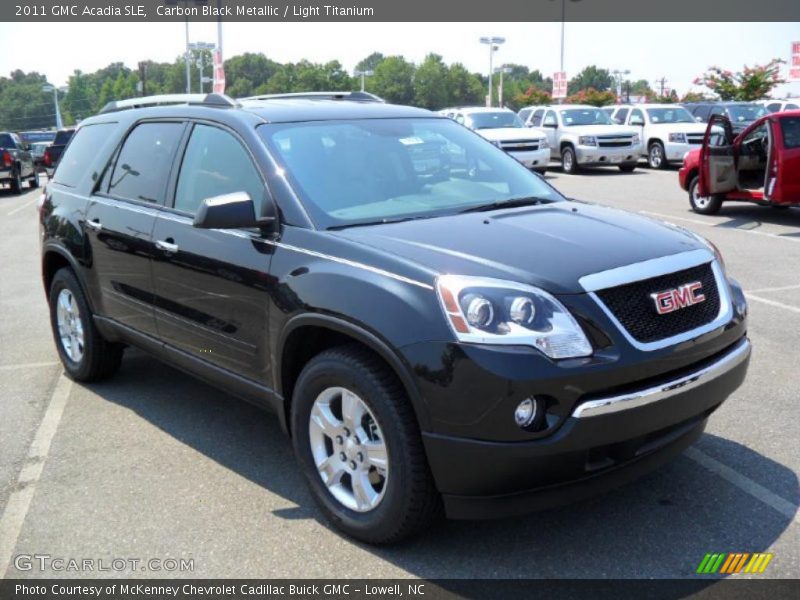 Carbon Black Metallic / Light Titanium 2011 GMC Acadia SLE