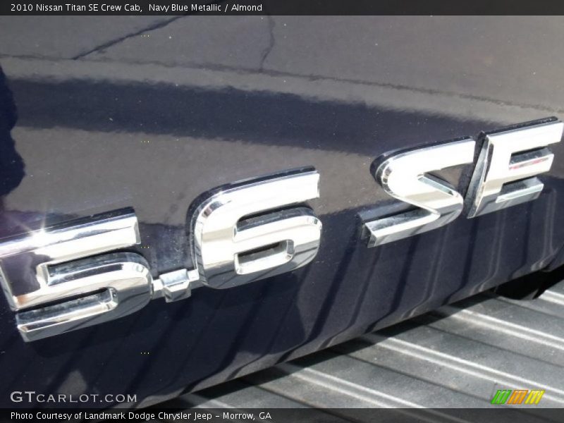 Navy Blue Metallic / Almond 2010 Nissan Titan SE Crew Cab