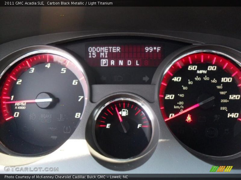 Carbon Black Metallic / Light Titanium 2011 GMC Acadia SLE