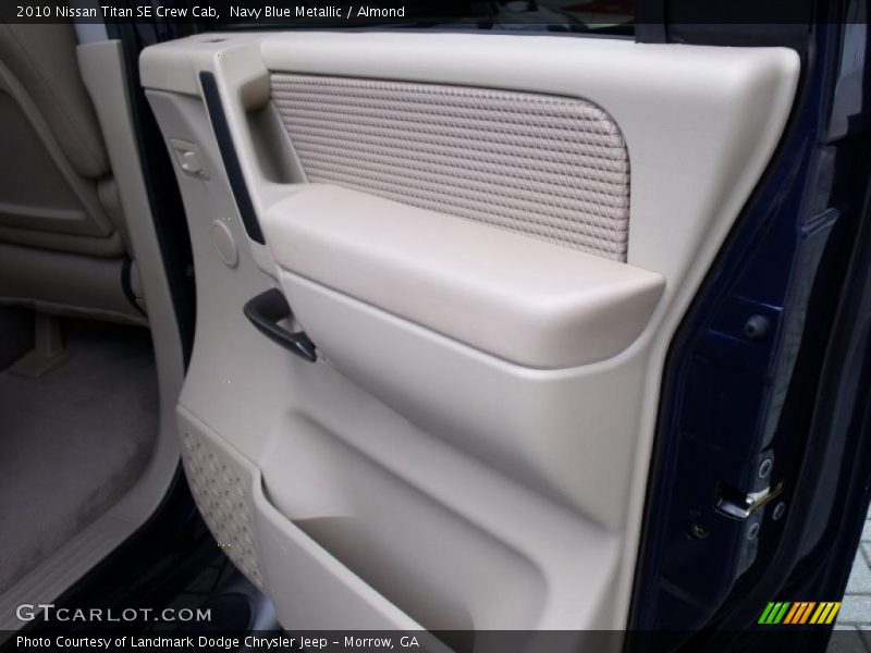 Navy Blue Metallic / Almond 2010 Nissan Titan SE Crew Cab