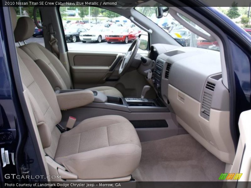 Navy Blue Metallic / Almond 2010 Nissan Titan SE Crew Cab