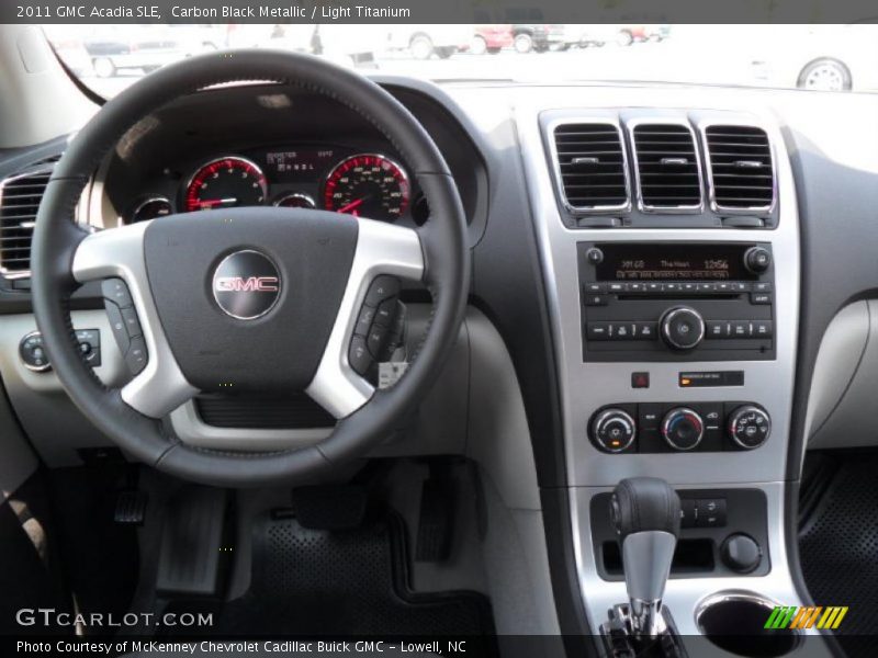Carbon Black Metallic / Light Titanium 2011 GMC Acadia SLE