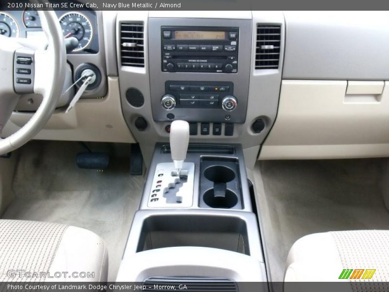 Navy Blue Metallic / Almond 2010 Nissan Titan SE Crew Cab