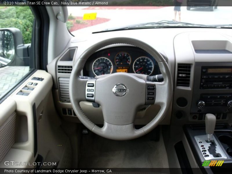 Navy Blue Metallic / Almond 2010 Nissan Titan SE Crew Cab
