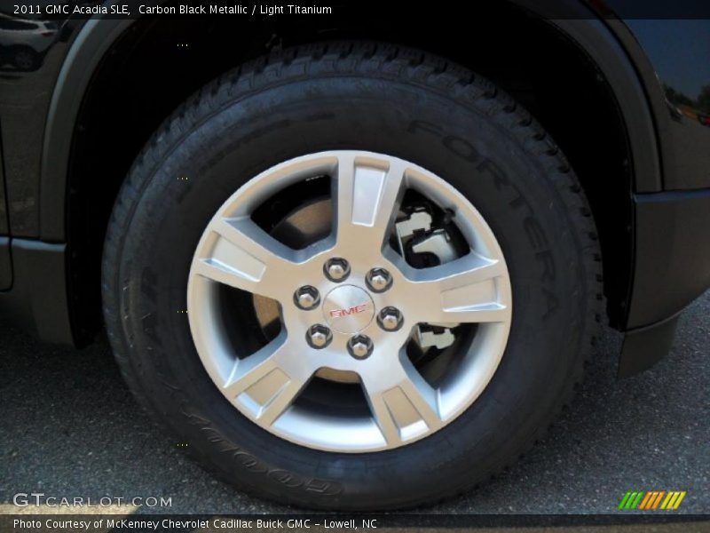 Carbon Black Metallic / Light Titanium 2011 GMC Acadia SLE