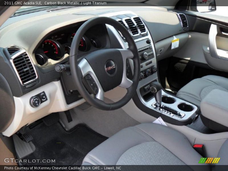 Carbon Black Metallic / Light Titanium 2011 GMC Acadia SLE